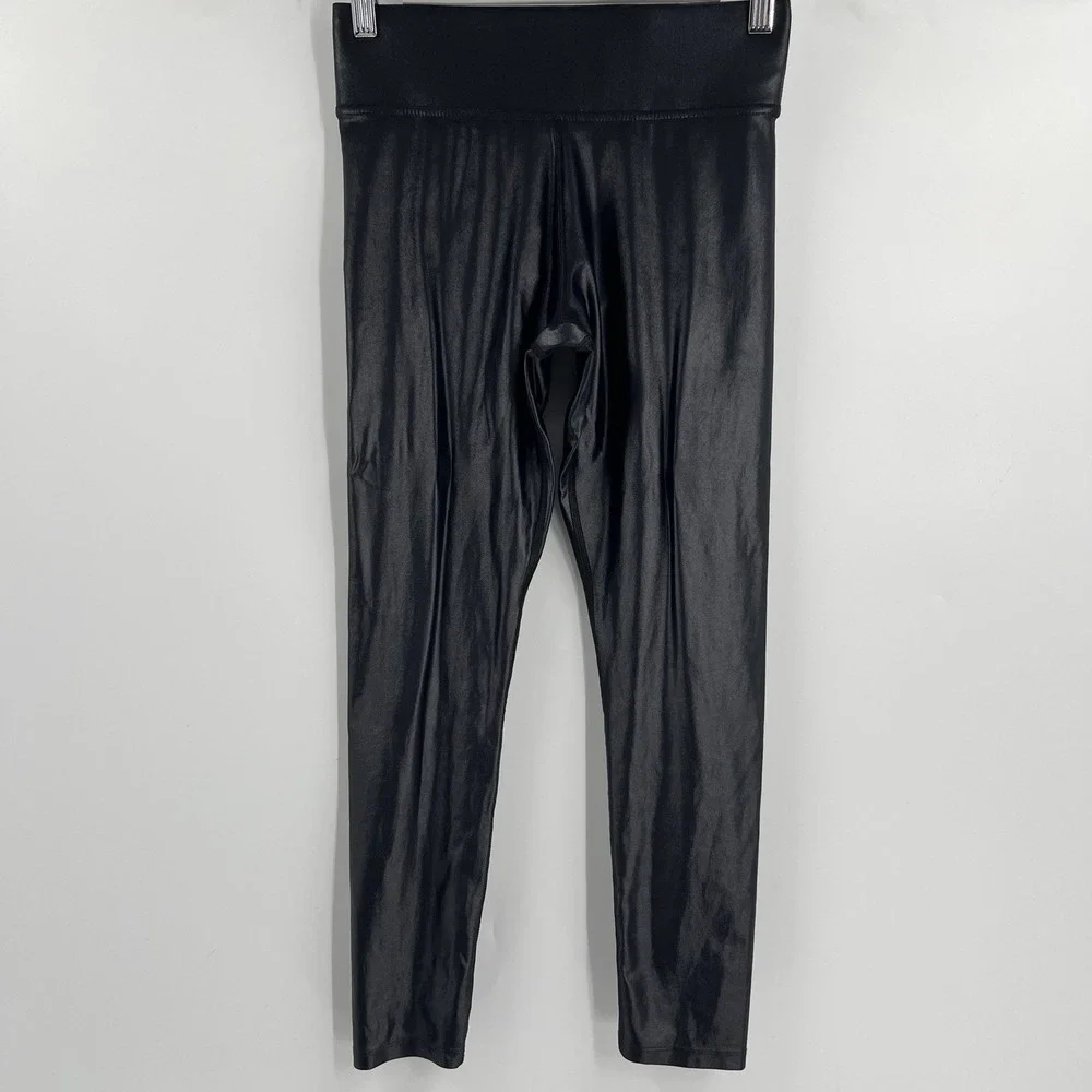 Carbon 38 Women's Size Small Takara Shine High Rise Waisted 7/8 Leggings‎ Black